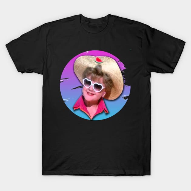 Jessica Fletcher- Retro Brush Paint T-Shirt by Hursed